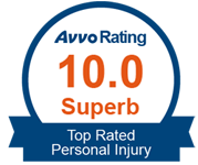 Avvo Rating 10.0 Superb - Top Attorney Personal Injury